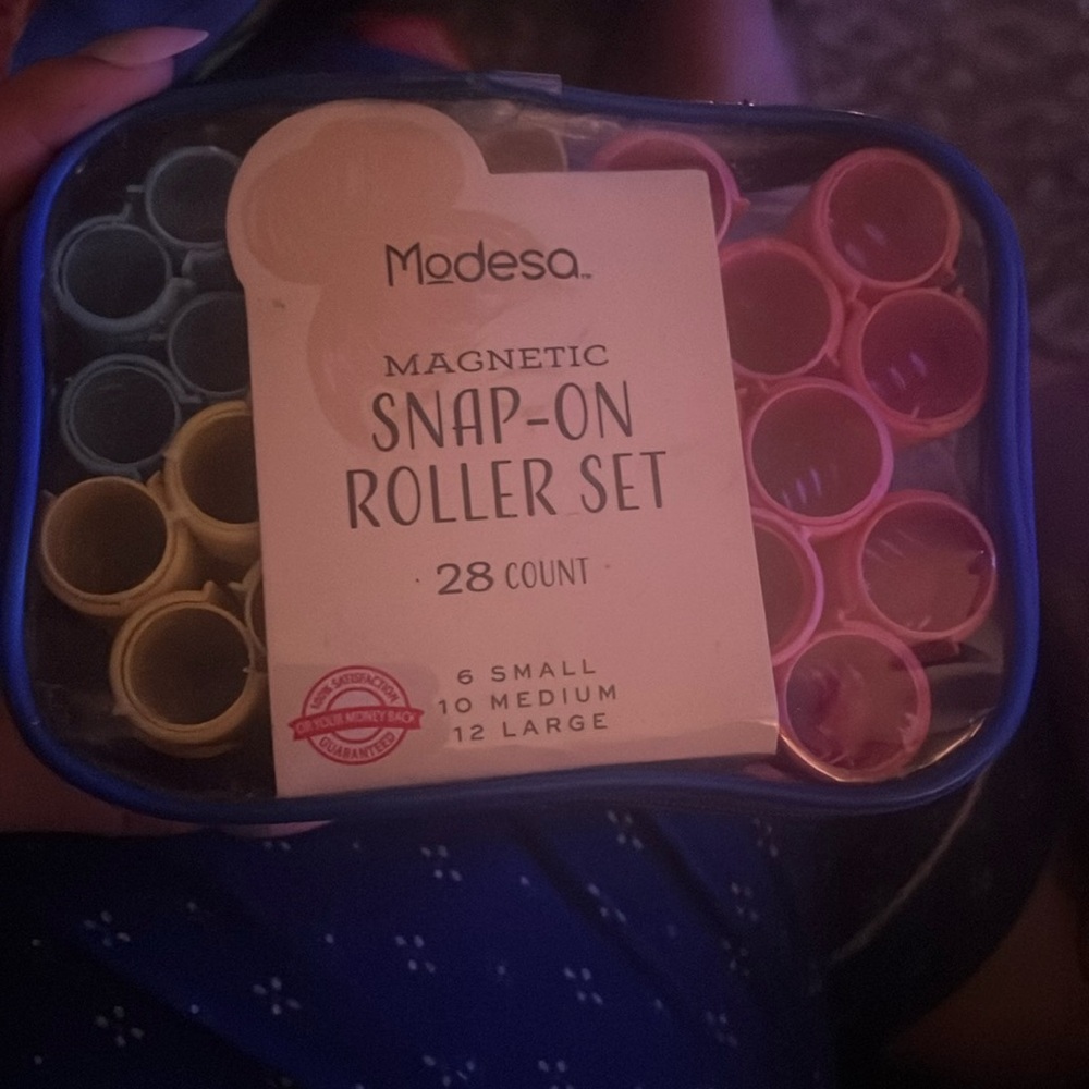 Never used magnetic snap on hair curlers